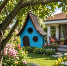 Wooden Bird House GBK192 (22x22x28 cm)