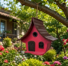 Wooden Bird House GBK372 (24x32x30 cm)
