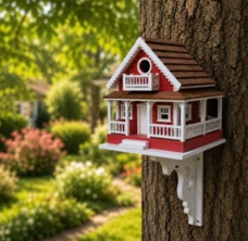 Luxury Wooden Bird House GBL234 (29x30x29 cm)