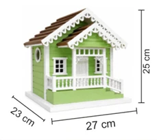 Luxury Wooden Bird House GBM259 (23x27x25 cm) image 2