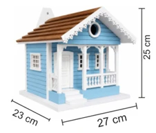 Luxury Wooden Bird House GBM297 (23x27x25 cm) image 2