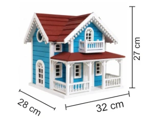 Luxury Wooden Bird House GBXL456 (28x32x27 cm) image 2