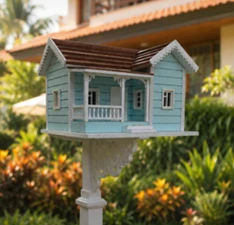Luxury Wooden Bird House GBXL484 (30x36x26 cm)