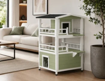 Ahşap Kedi Evi GBCL3487 (3 Katlı)